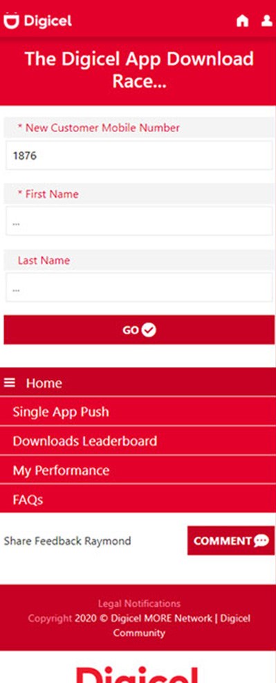 Digicel App Download Race — Nominate