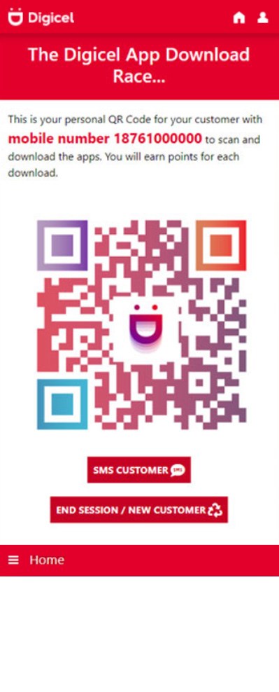 Digicel App Download Race — QR Code Reader