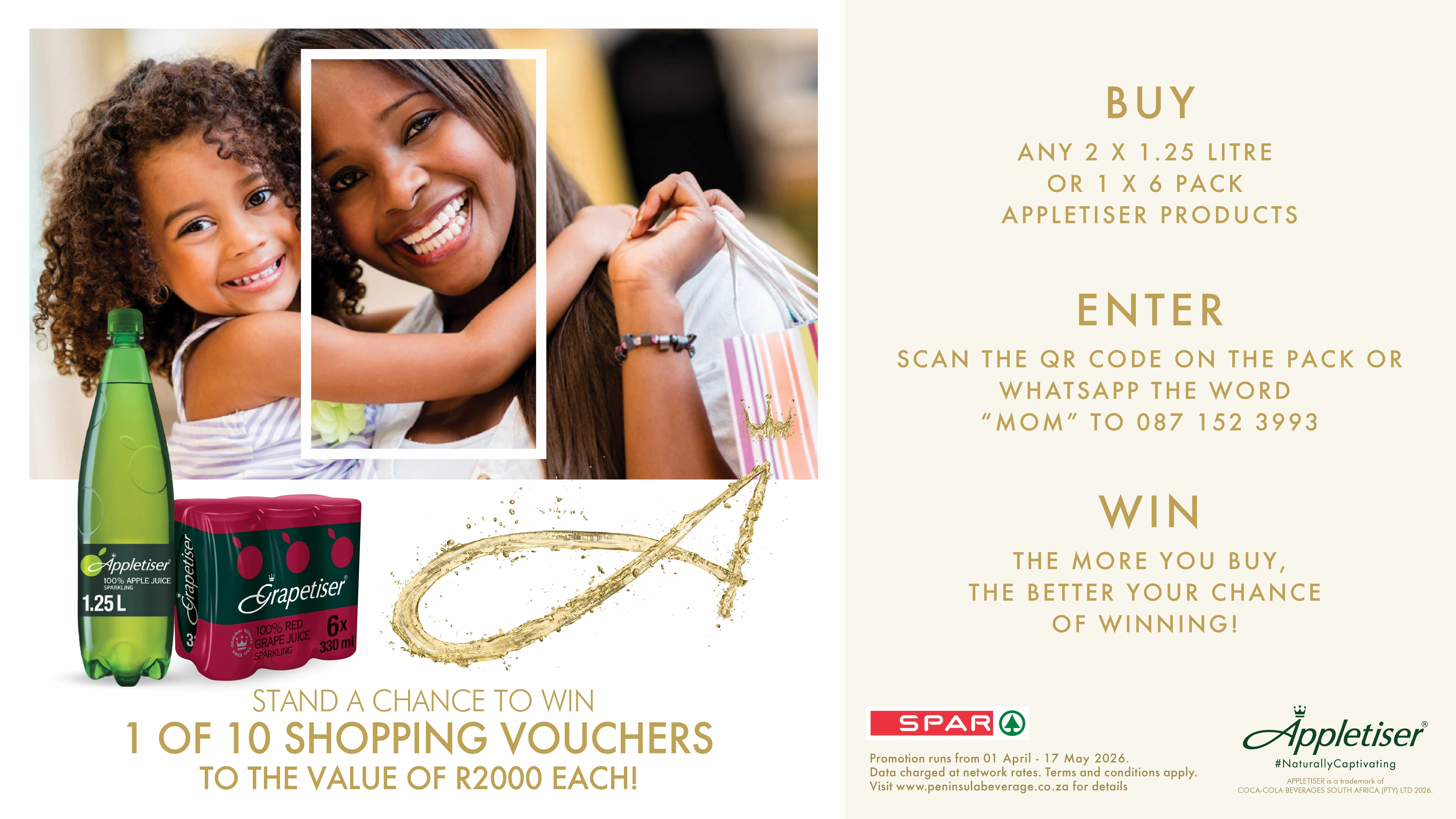 SPAR Appletizer Mother's Day Promo