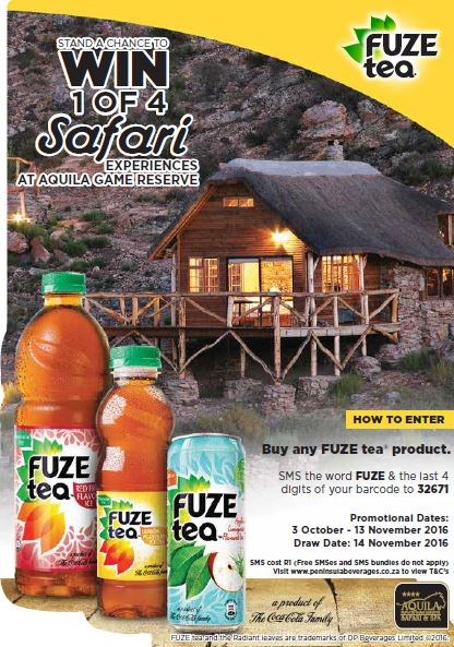 Win 1 of 4 Safari experiences - Competition Rules