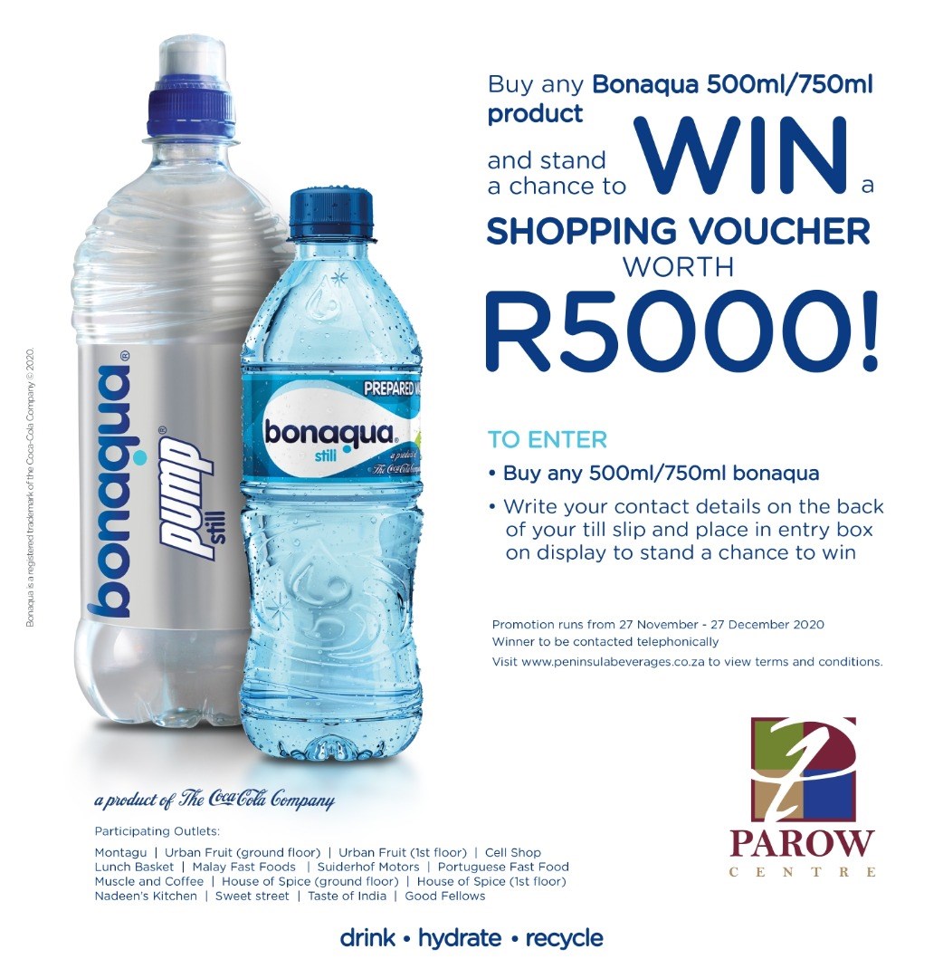 Stand a chance to win a R5000 VISA shopping voucher 