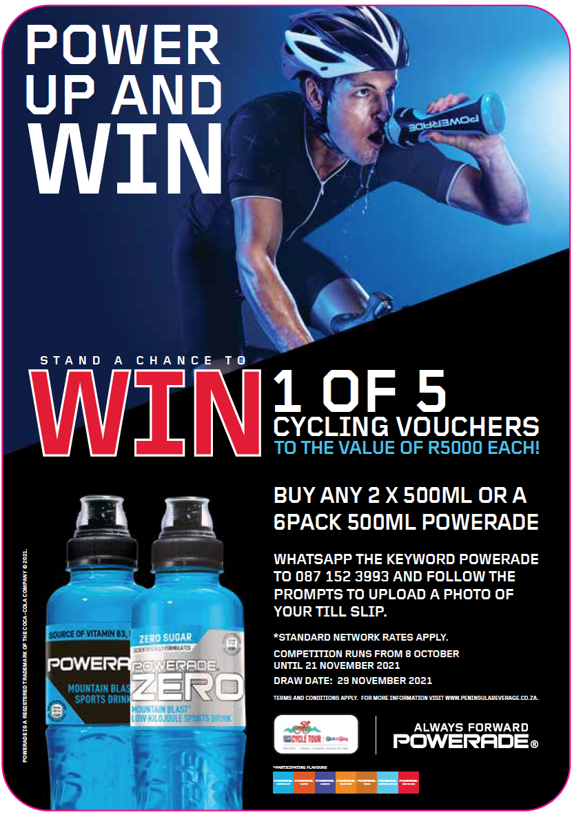 Stand a Chance to WIN 1 OF 5 Cycling Gift Vouchers to the Value of R5000 EACH (PnP Family Stores WESTERN CAPE)