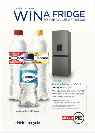 Stand a Chance to WIN a Fridge to the Value of R6500! (Western Cape Only)