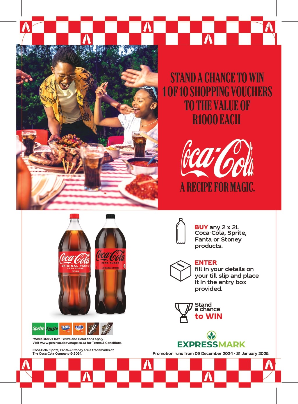 STAND A CHANCE TO WIN 1 OF 10 SHOPPING VOUCHERS VALUED AT R1000 EACH