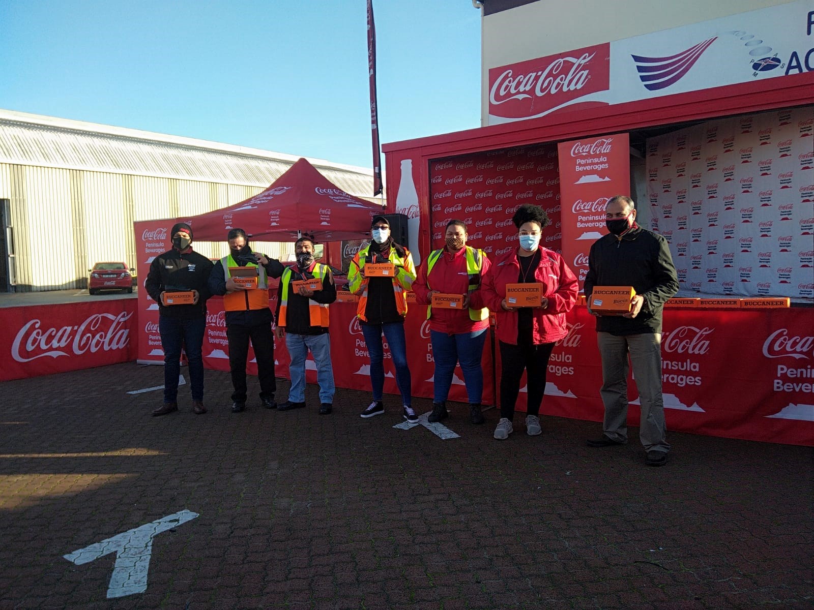 CCPB donates school shoes to local communities