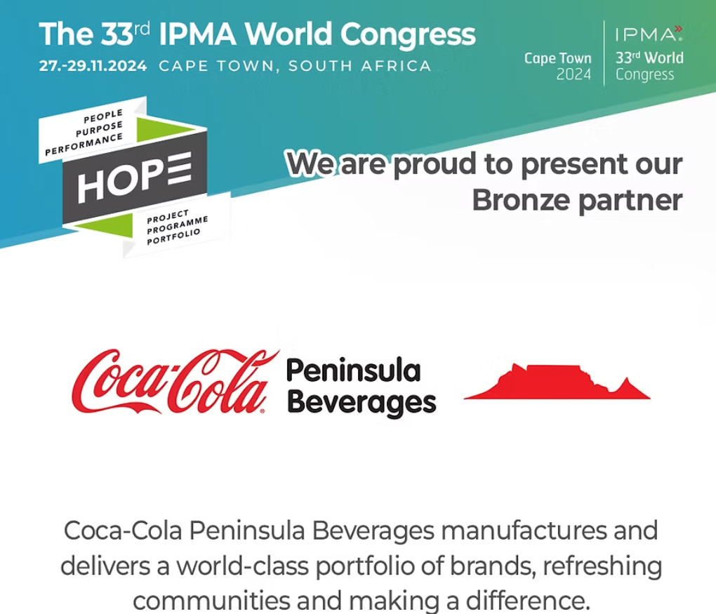 Coca-Cola Peninsula Beverages cheers to Bronze Partnership with IPMA World Congress! 