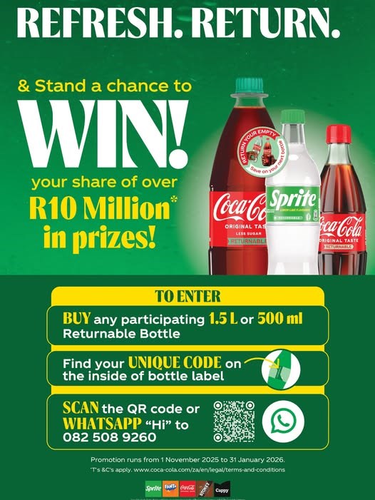 Win Your Share of Over R10 Million in Prizes!
