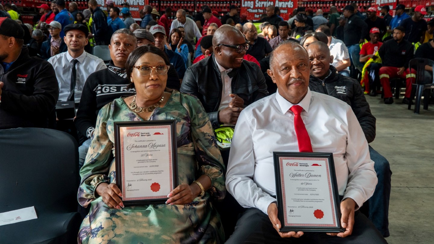 Celebrating Half a Century of Dedication: Coca-Cola Peninsula Beverages Honours 153 Long-Service Heroes
