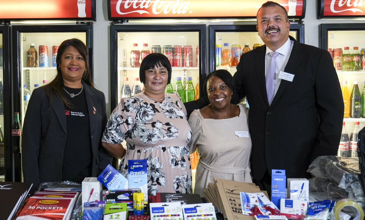 Coca-Cola Peninsula Beverages delivers R28,000 in essential support to two deserving Cape Town schools