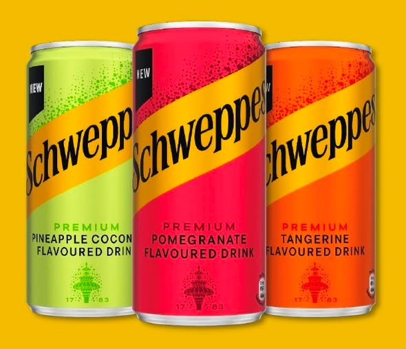 Discover the Bold New Look and Taste of Schweppes