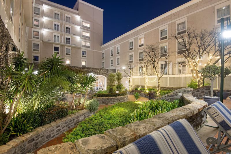 Cape Town skyline and waterfront hotel