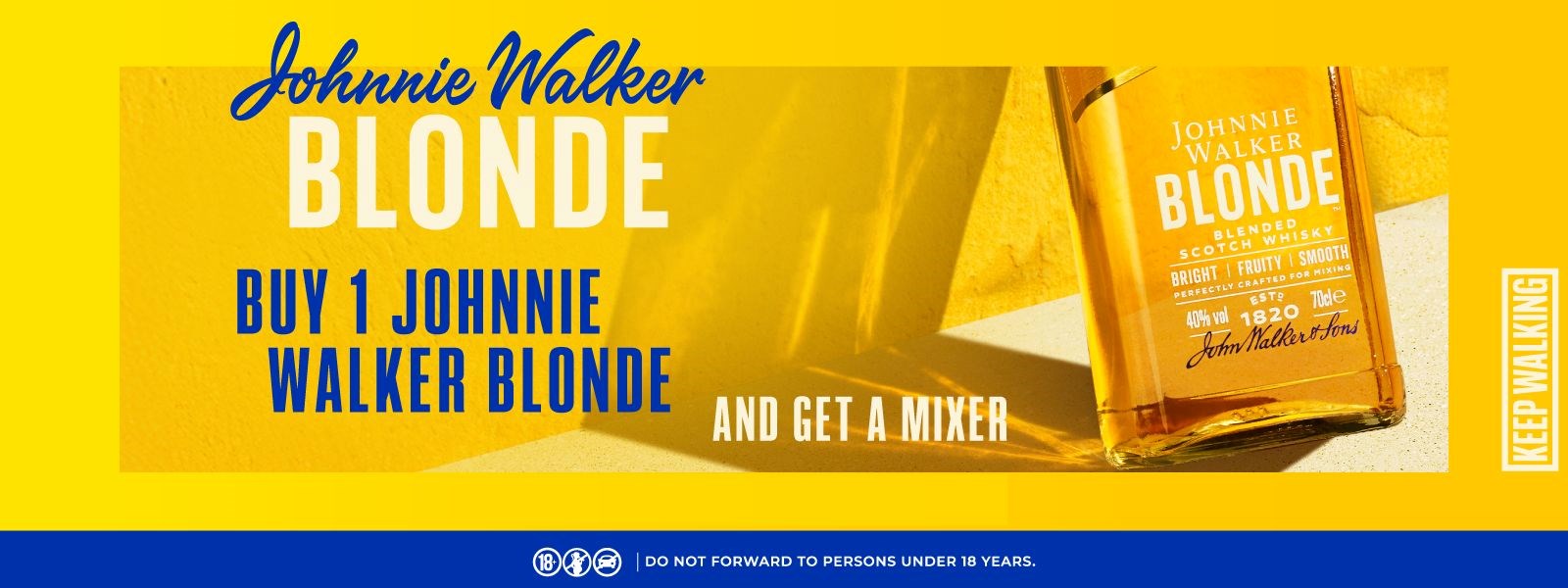 Johnnie Walker Blonde promotional visual