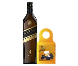 Johnnie Walker Double Black with ice balls gift pack