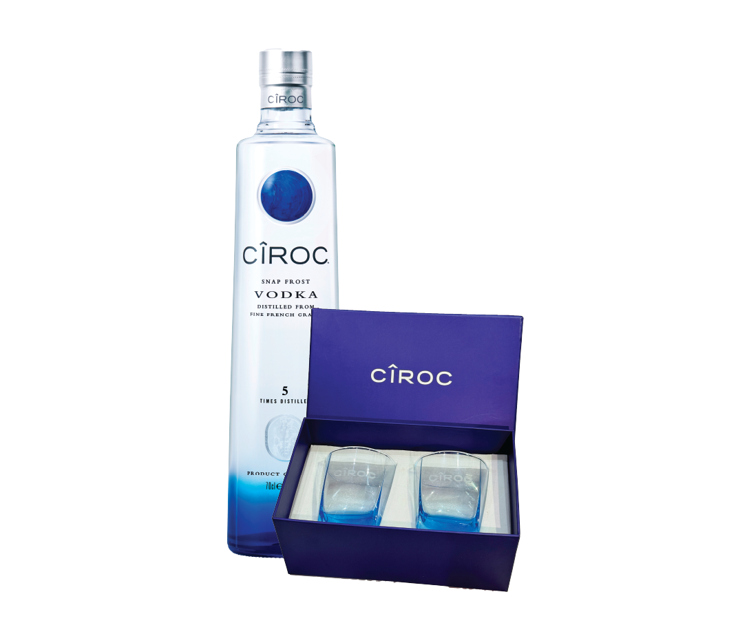 CiROC Snap Frost Vodka - Distilled from fine French grain, 5 times distilled